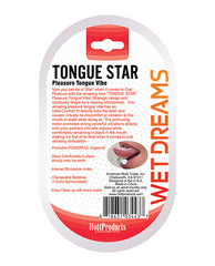 Clear Tongue Star Vibe with Comfortable Contoured Fit for Oral Stimulation