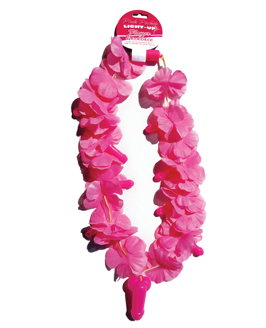 Hott Products Bachelorette & Party Supplies Necklace with Rainbow Stripes and Flashing Lights for Event Celebrations