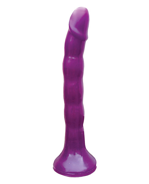 Wet Dreams Skinny Me Strap-On with Harness in Purple – Slim 7-Inch Dildo