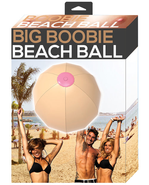 Hott Products Big Boobie Beach Ball inflatable breast-shaped party toy for bachelorette and beach games