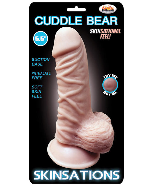 Skinsations Dildo Realistic 5.5-Inch Suction Cup Base Waterproof for Lifelike Pleasure
