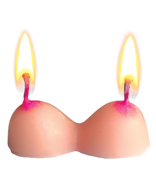 Boobie Party Candles - Set of 3 Fun-Shaped Bachelorette Decorations