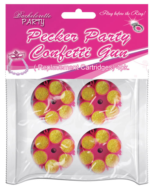 Party Pecker Bachelorette Confetti Refill Cartridge Shiny Rainbow Pack for Party Fun