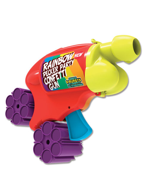 Rainbow Pecker Party Confetti Gun – Colorful Bachelorette & Party Accessory