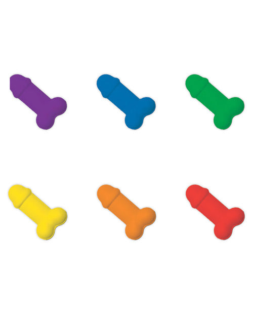 Rainbow Pecker Shape Candies Party Tin with Peppermint Mints