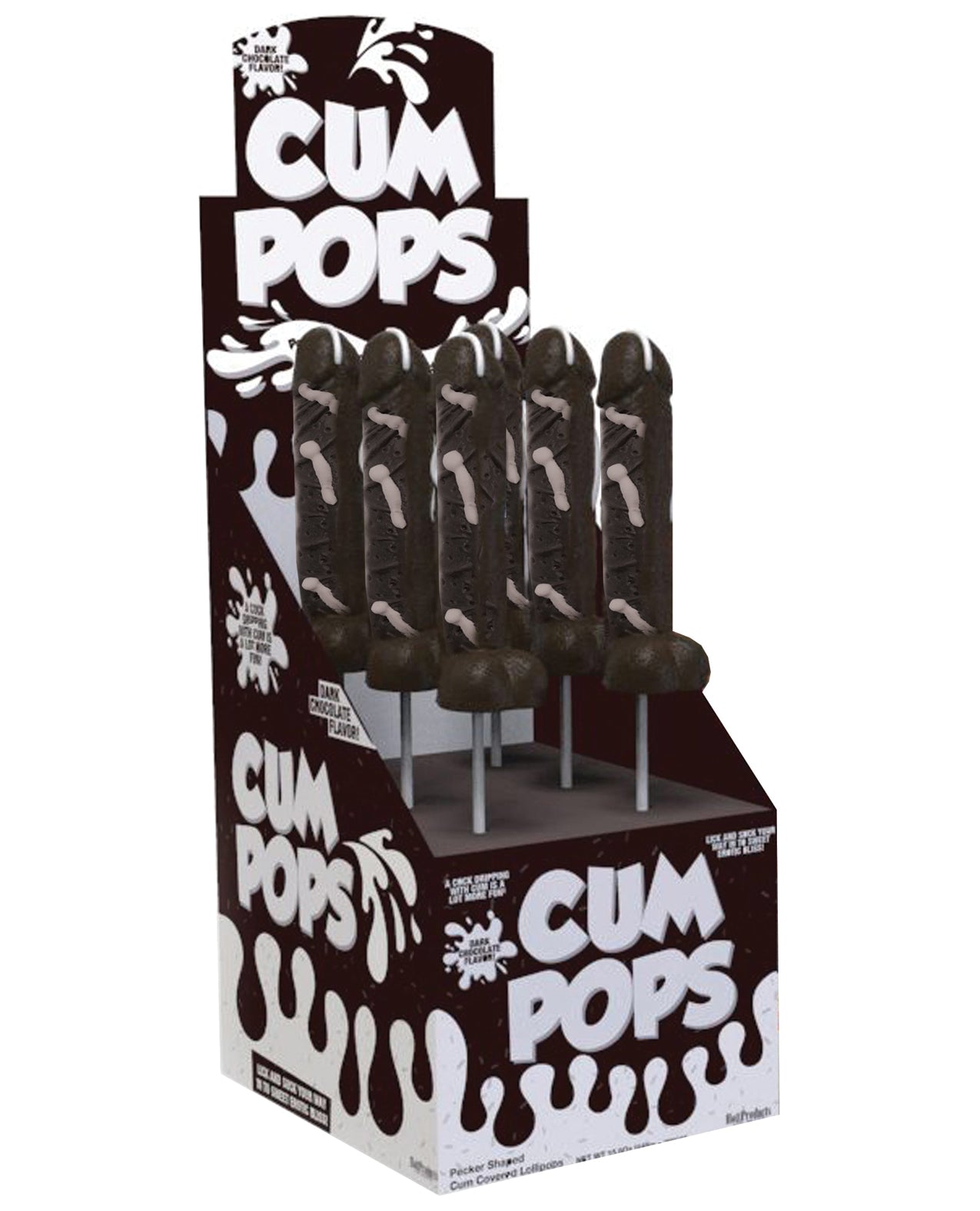 Hott Products novelty lollipop dark chocolate flavor playful design for adult party favors