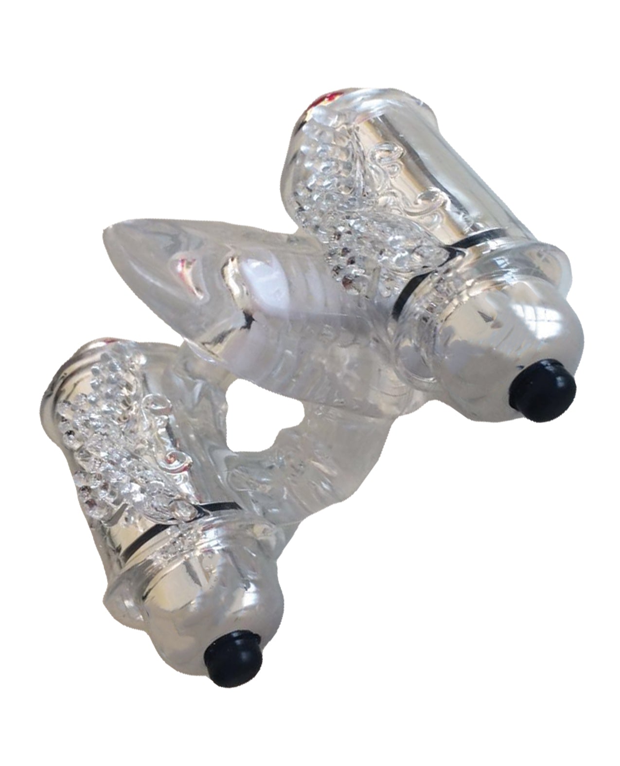 Triple Motor Cock Ring with Vibrating Tickle Tongue