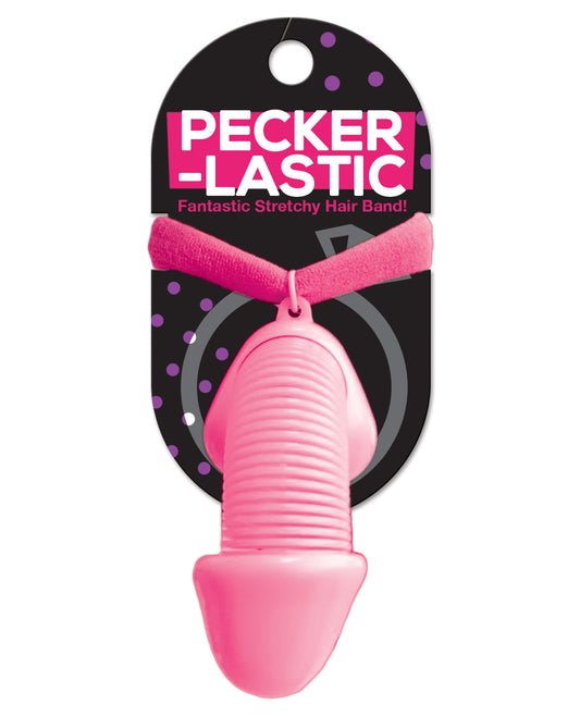 Hott Products Bachelorette Hair Tie Penis Shaped Stretchy Pink Accessory for Party Fun