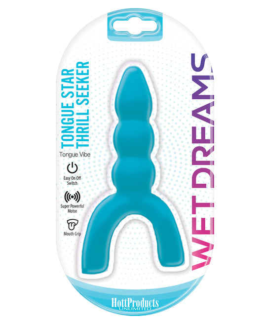 Wet Dreams Stimulator Ribbed Tongue Vibe with Turbo Motor for Intense Sensation
