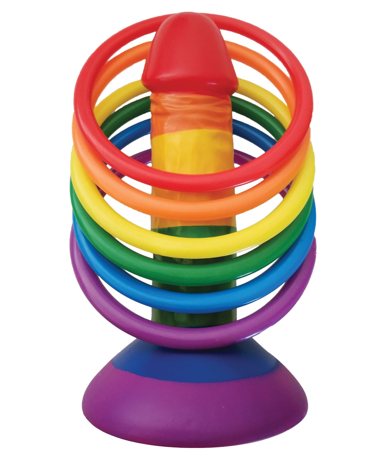 Rainbow Pecker Party Ring Toss Game – Vibrant Bachelorette Party Activity