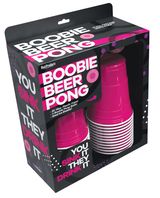 Hott Products Bachelorette & Party Supplies Boobie Beer Pong Set Novelty Cups and Balls for Fun Party Games