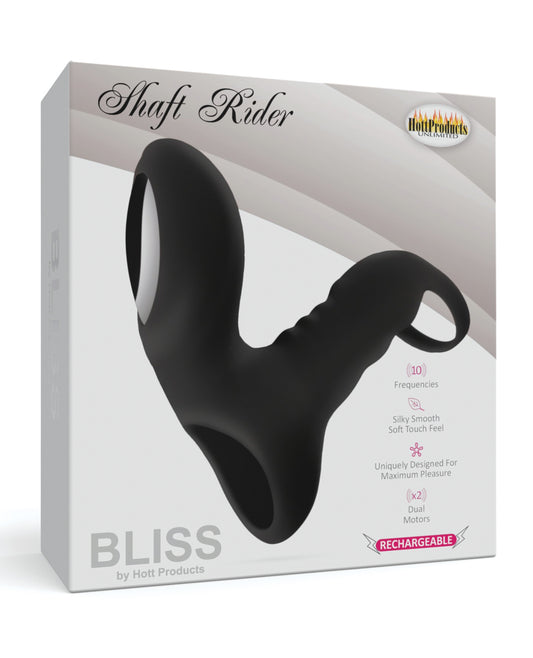 Bliss Vibrating Cock Ring Sleeve Dual Motors 10 Vibration Modes for Intimate Couples Stimulation
