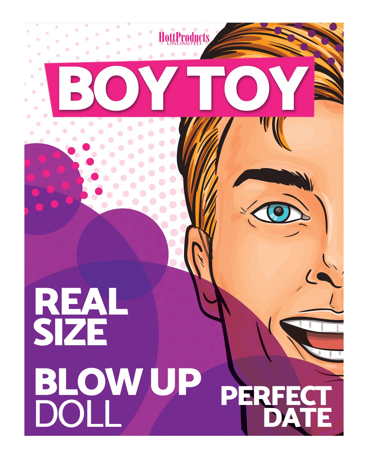 Hott Products Boy Toy Sex Doll Inflatable with Two Pleasure Holes for Versatile Use and Party Entertainment