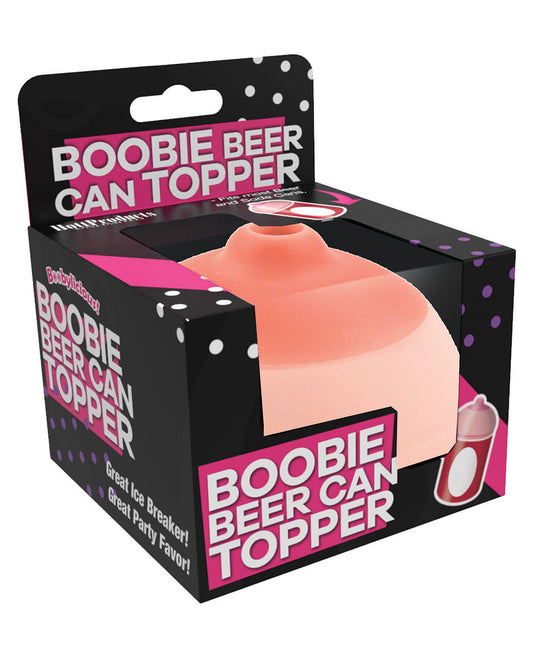 Hott Products Boobie Beer Can Topper easy snap-on novelty with rounded design for fun party accessory and social gatherings
