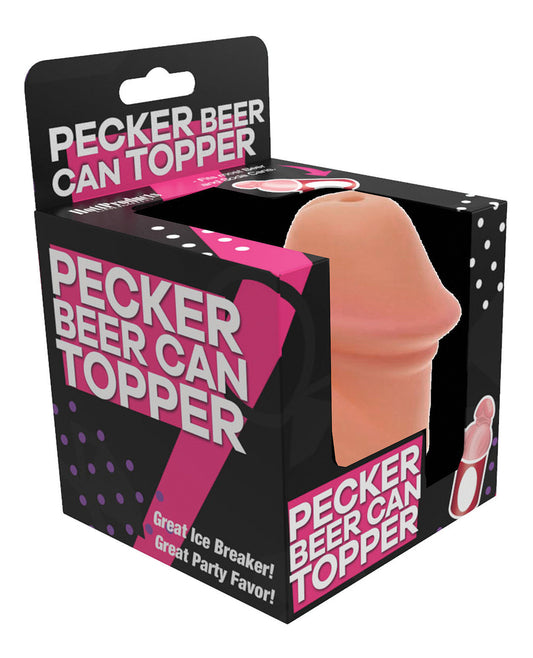 Hott Products Pecker Beer Can Topper with Snap-On Design for Fun Party Drink Accessory