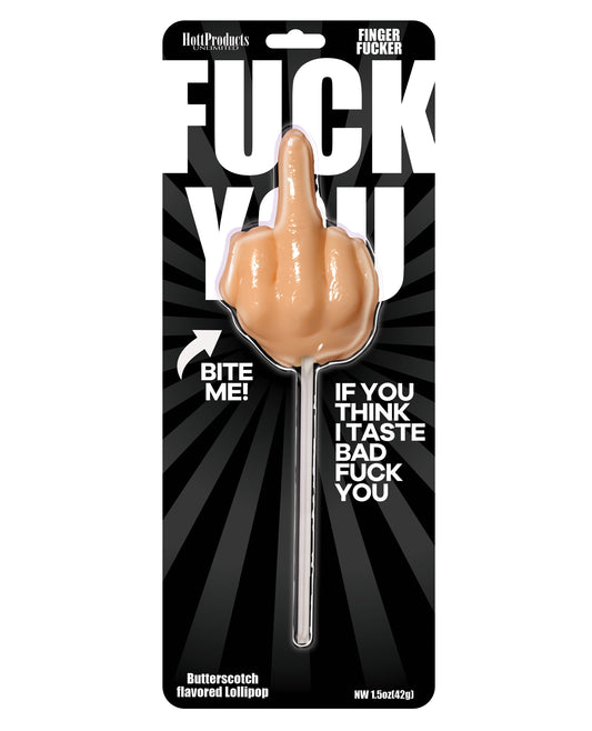 Hott Products Bachelorette Party Lollipop Butterscotch Flavor Novelty Finger Shape for Party Favors