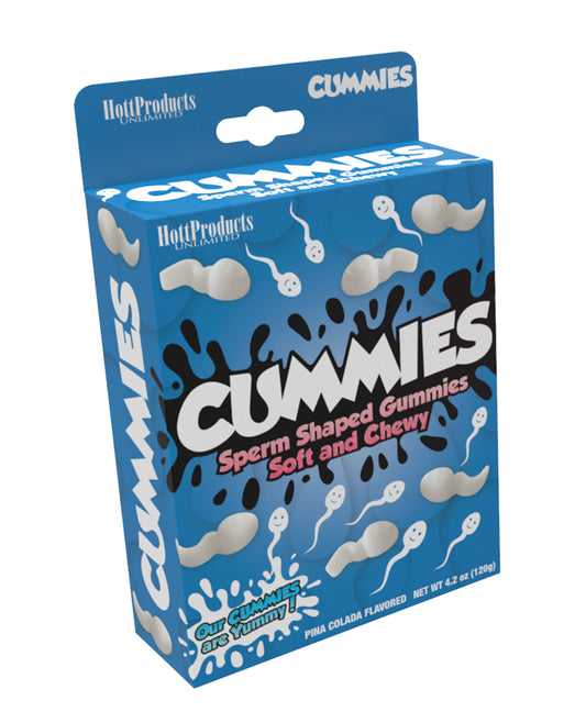 Hott Products Bachelorette Candy Sperm Shaped Gummies Piña Colada Flavor for Party Favors and Fun