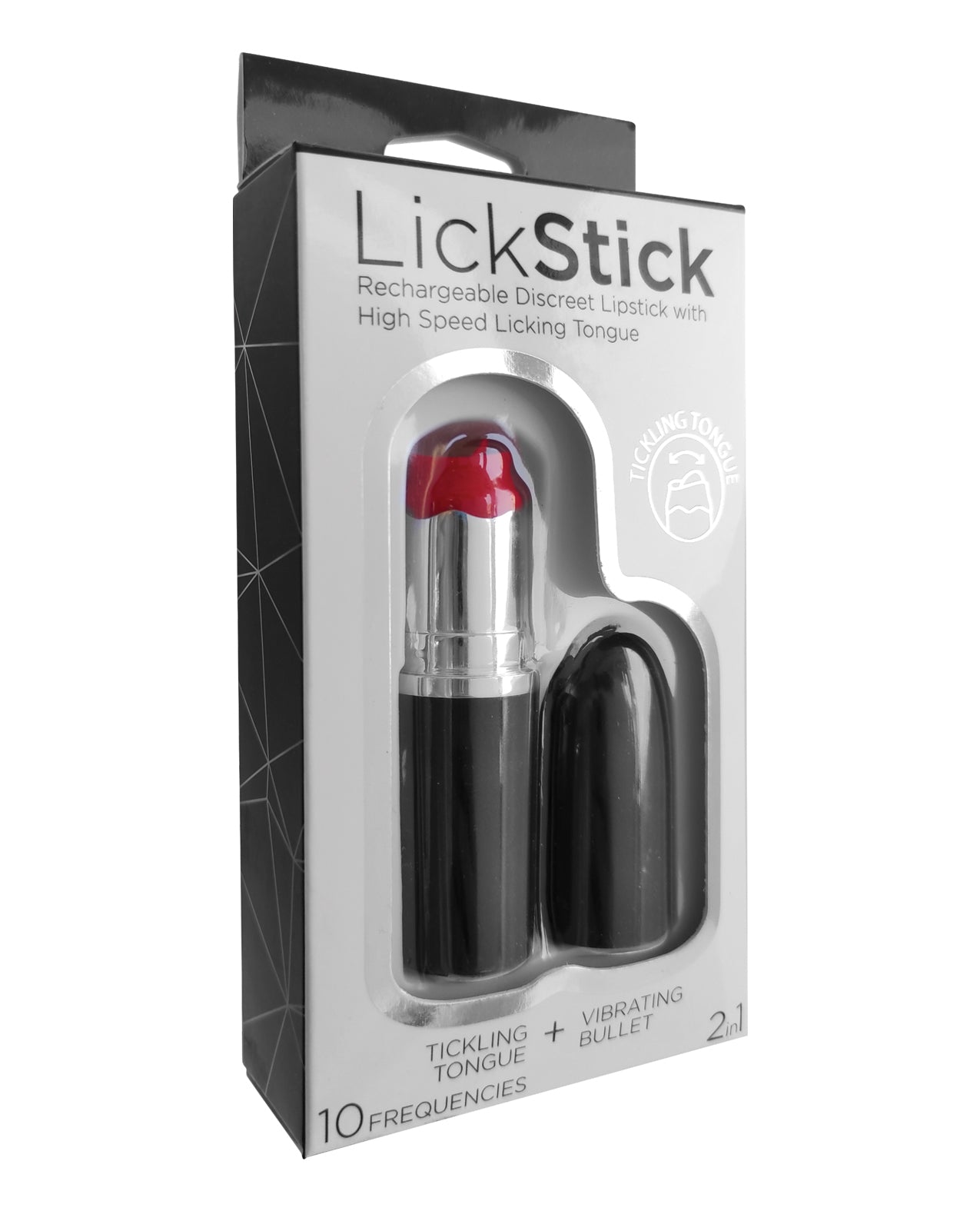 Lick Stick Stimulator Discreet Lipstick Vibrator with High-Speed Licking Tongue for Targeted Intimate Stimulation