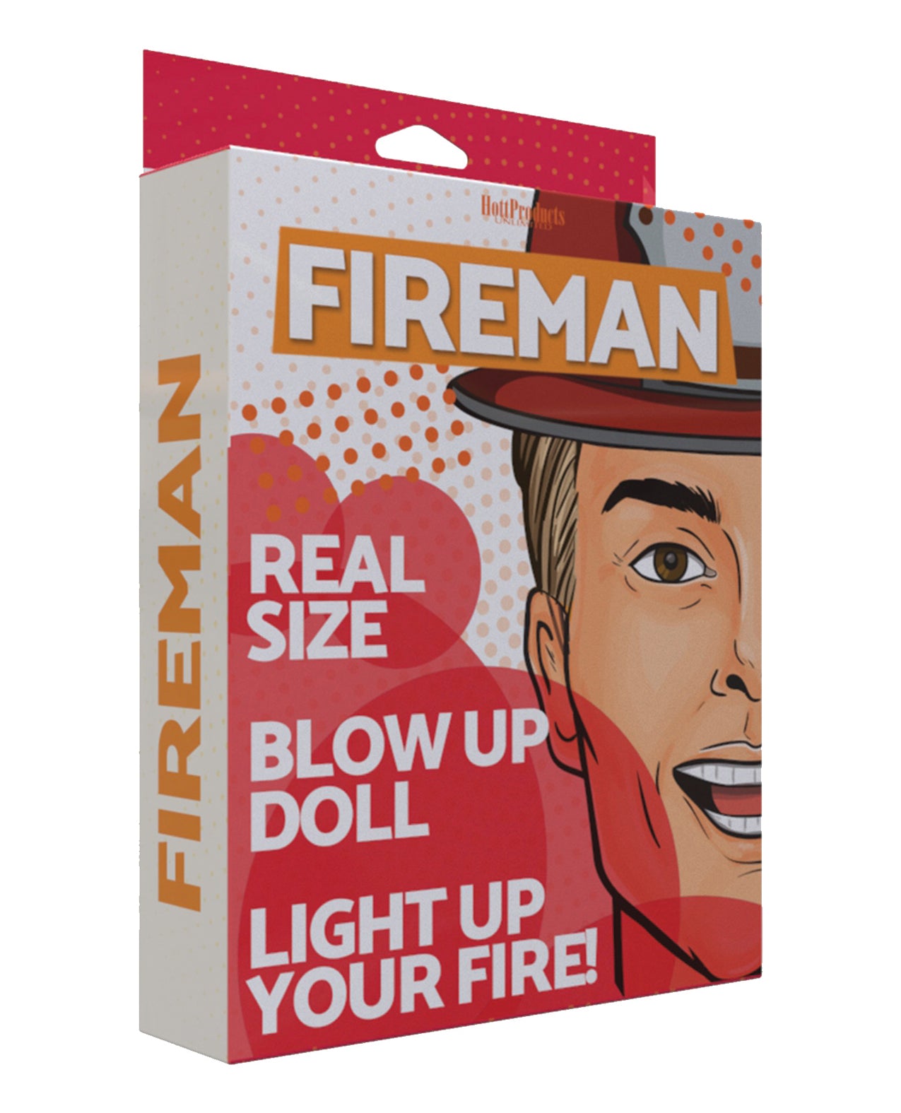 Hott Products Inflatable Fireman Doll with Anal Opening and Repair Patch for Adult Party Fun