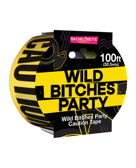 Hott Products Caution Party Tape with Yellow and Black Design for Bachelorette Fun and Party Decorations