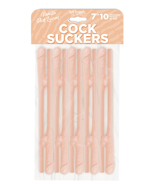 Cock Suckers Bachelorette Party Straw Reusable Vanilla Scented Pecker Straw Pack for Novelty Party Drinks