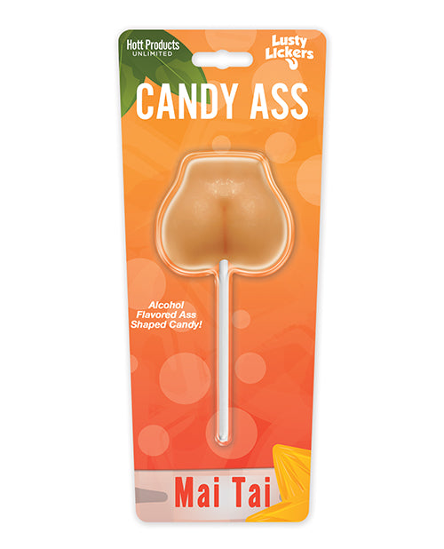 Candy Ass Bachelorette Lollipop Mai Tai Flavored Booty Shape Party Favor for Fun Celebrations