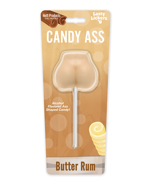 Candy Ass Lollipop Booty-Shaped Butter Rum Flavor Party Favor for Bachelorette Celebrations