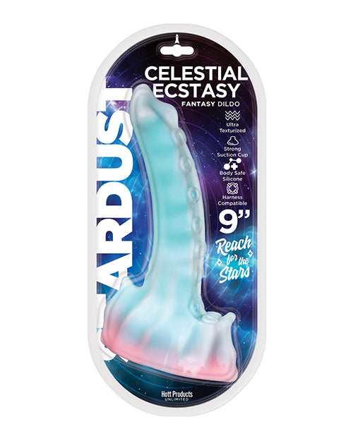 Stardust Silicone Dildo with Raised Bumps and Interplanetary Grooves for Enhanced Intimate Stimulation