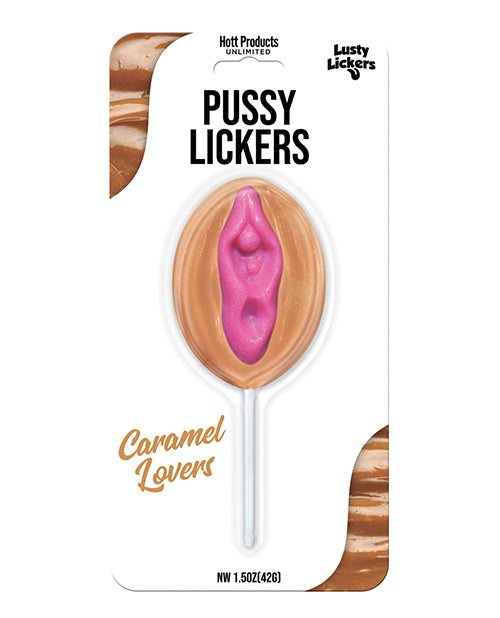 Hott Products Pussy Pop Caramel Flavored Candy with Realistic Shape for Bachelorette Parties