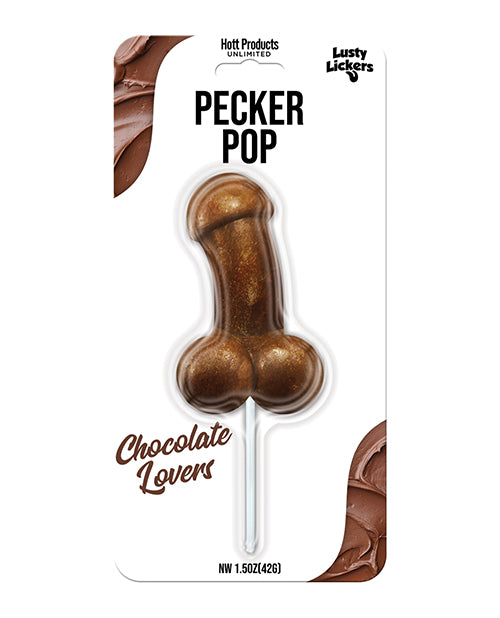 Hott Products Bachelorette Party Candy Chocolate Flavored Penis Pop Individually Wrapped for Fun Gifting