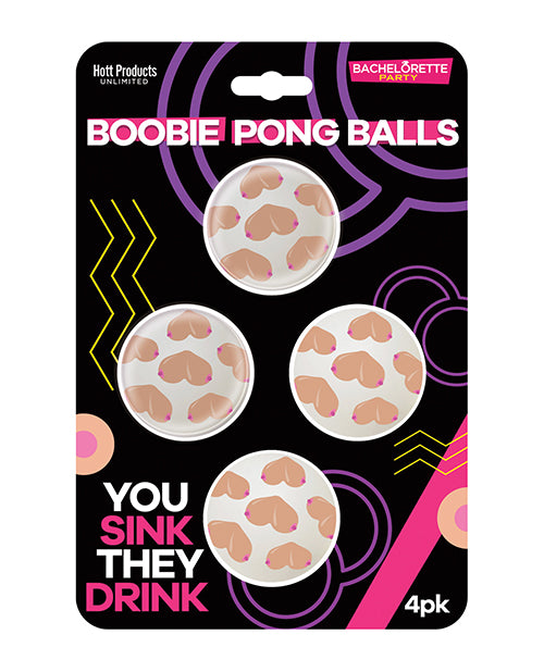 Hott Products Boobie Beer Pong Balls Durable Plastic Novelty Design for Party Game Laughter