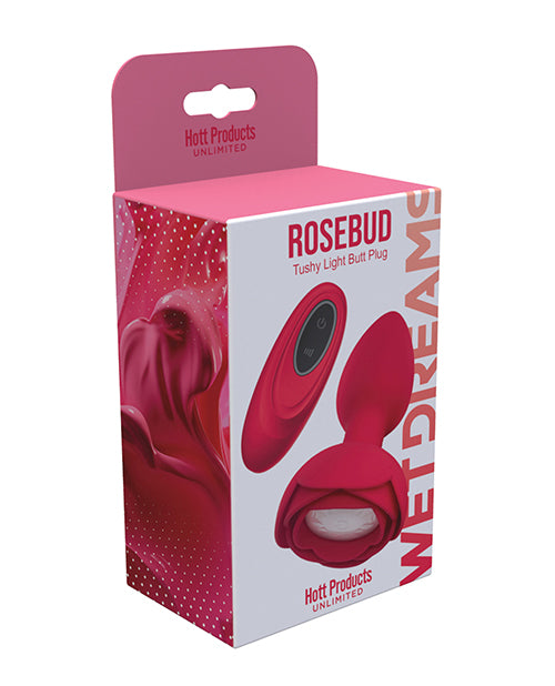Hott Products Anal Plug Red Light Up LED Gem for Sensual Play and Beginner-Friendly Use
