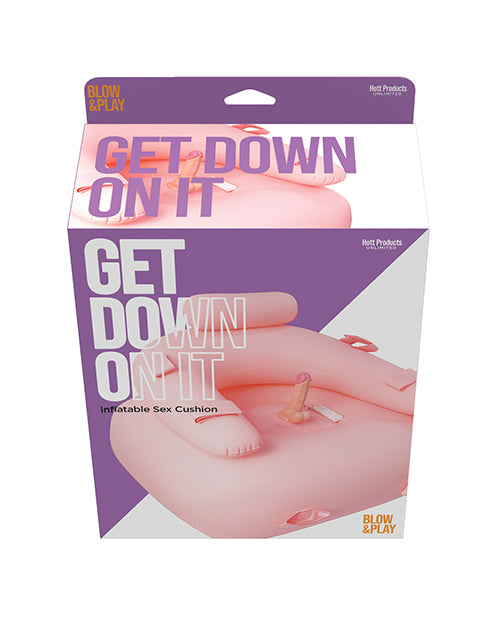 Hott Products Inflatable Cushion with Remote-Controlled Dildo and Adjustable Straps for Versatile Pleasure and Support