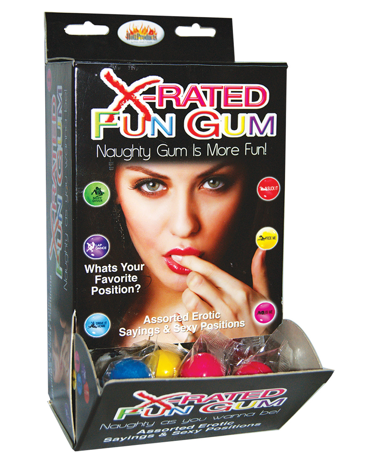 X-Rated Fun Gum Fishbowl - Asst. Bowl of 90