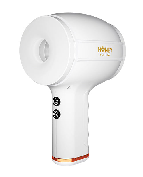 Honey Play Box Masturbator Open-Ended Thrusting Design with Textured Tunnel for Hands-Free Stimulation