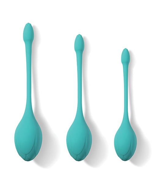 Honey Play Box Kegel Ball Exercise Set with three weights and floral design for pelvic floor muscle training and post-birth recovery