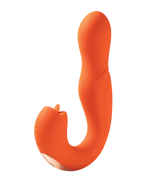 Honey Play Box Stimulator Remote Controlled Rotating Head Vibrator with Licking Tongue for Intense Triple Stimulation