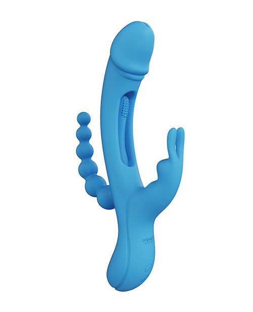 Honey Play Box Rabbit Vibrator with Tapping Feature and Anal Beads for Versatile Multi-Spot Stimulation