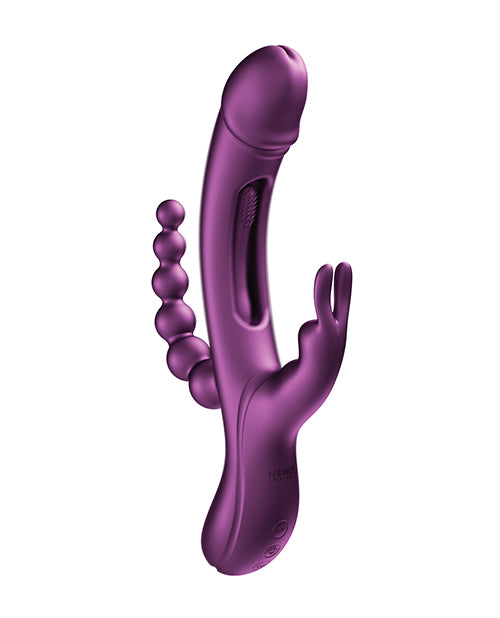 Honey Play Box Anal Products Trilux Rabbit Vibrator with Tapping and Anal Beads for Multi-Point Stimulation