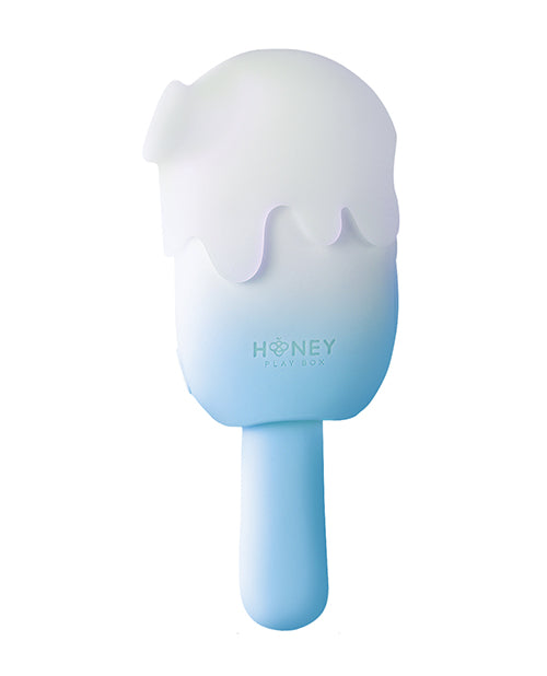 Honey Play Box Stimulator Blue White Sucking Tapping Vibrating Waterproof for Intimate Stimulation
