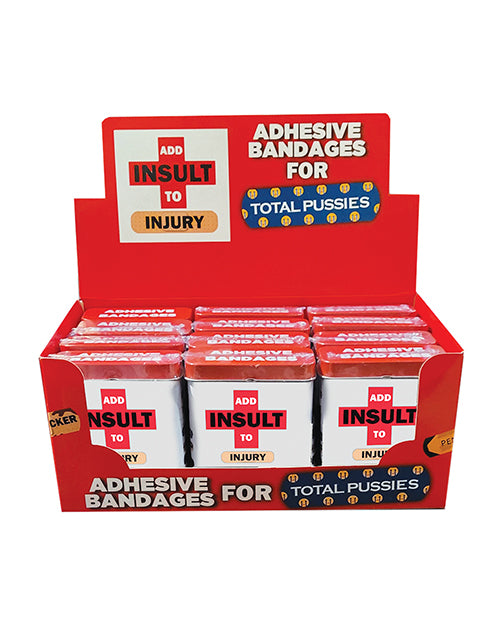 Hott Products Novelty Bandages with Assorted Humorous Sayings and Durable Adhesive for Fun First Aid