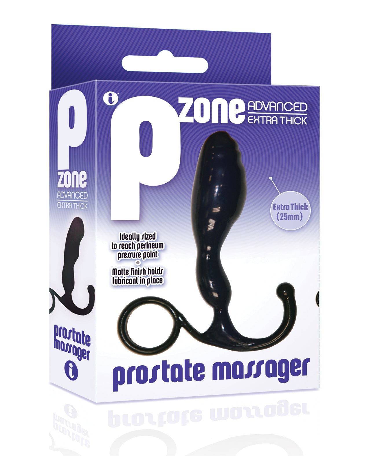 The 9s Anal Product 25mm Thick Prostate Massager with Matte Finish for Precision Perineum Stimulation