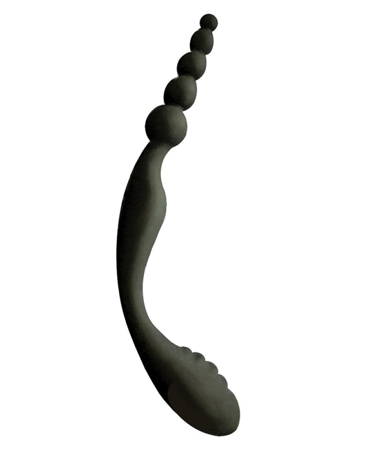 Extra Long Silicone Anal Beads with Five Pleasure Bumps and Easy Pull Handle