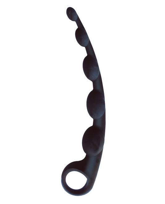 S-Curved Silicone Anal Beads with Easy Pull Handle