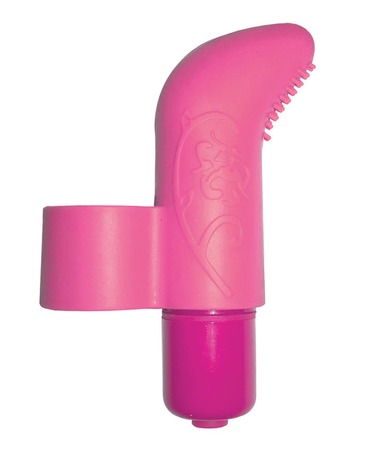 Silicone G-Spot Finger Vibe with 7 Vibration Patterns and Nubbed Tip