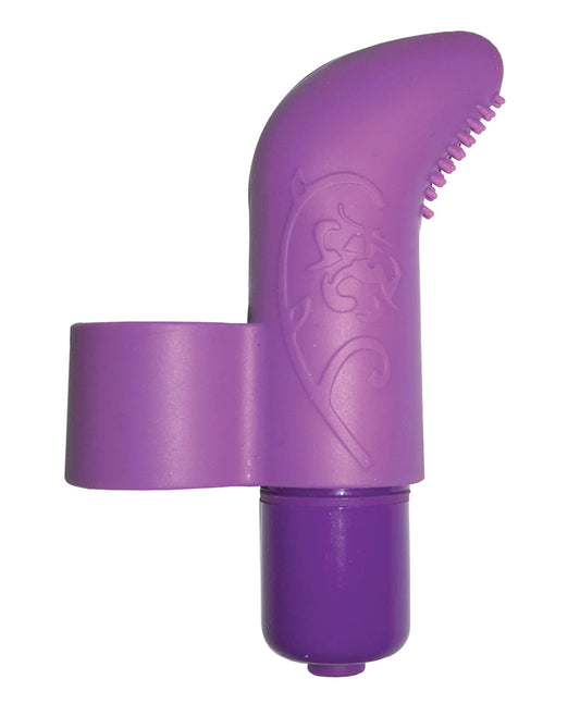 Purple Silicone G-Spot Finger Vibe with 7 Vibration Patterns