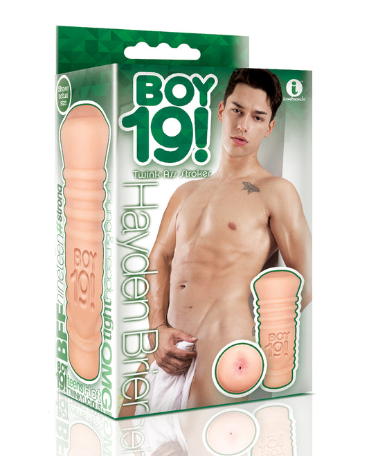 Boy 19! Anal Stroker Realistic Texture Ergonomic Handle for Lifelike Anal Sensation