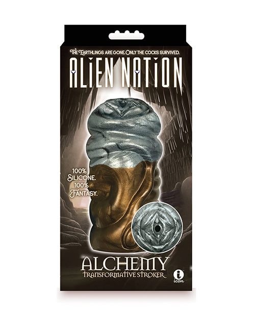 Alien Nation Male Masturbator Silicone Morphing Design Textured Interior for Solo Pleasure