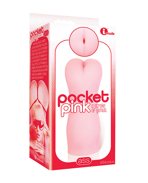 The 9s Dolls & Masturbators Pink Mini Ass Realistic TPR Stroker with Closed End for Discreet On-the-Go Pleasure