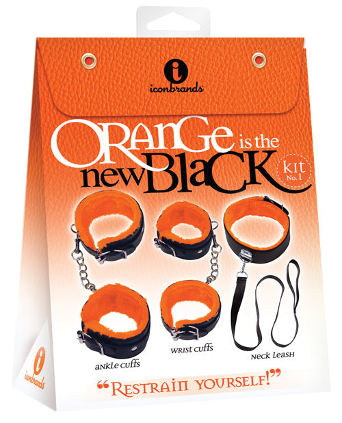 The 9s Bondage Restraint Kit Ankle Cuffs Wrist Cuffs Collar with Leash for Versatile Restraint Play